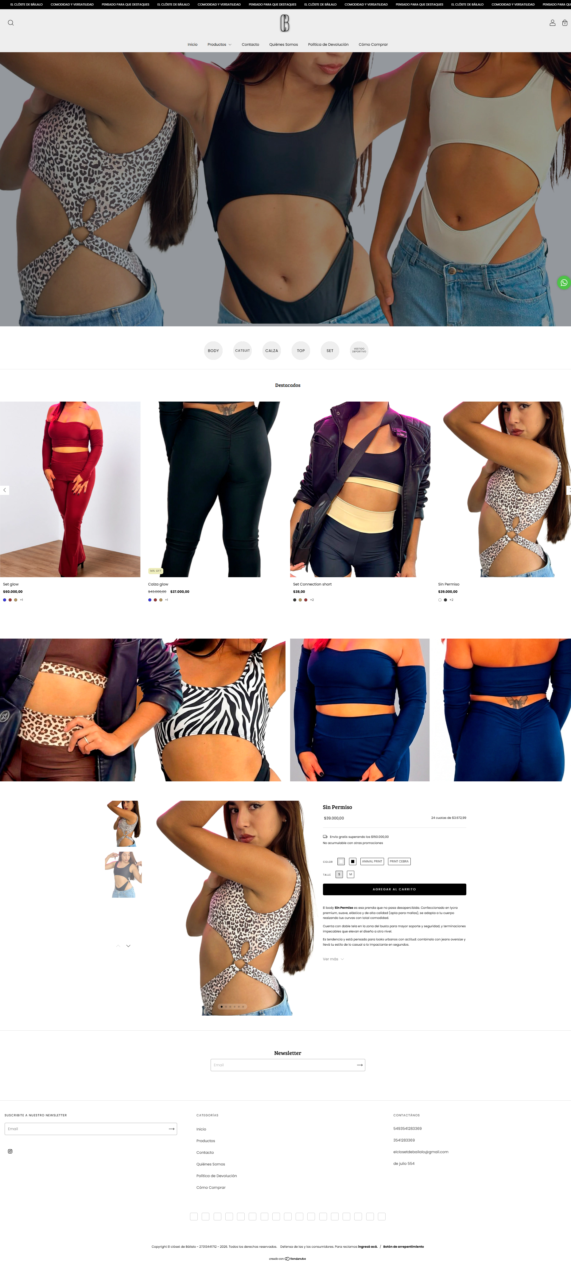 El Clóset de Bailalo — tienda online
